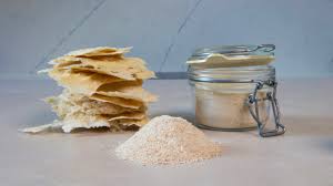 Dried starter and ingredients used to rehydrate it